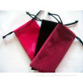 High -End Velvet Custom Drawstring Sunglasses Pouch